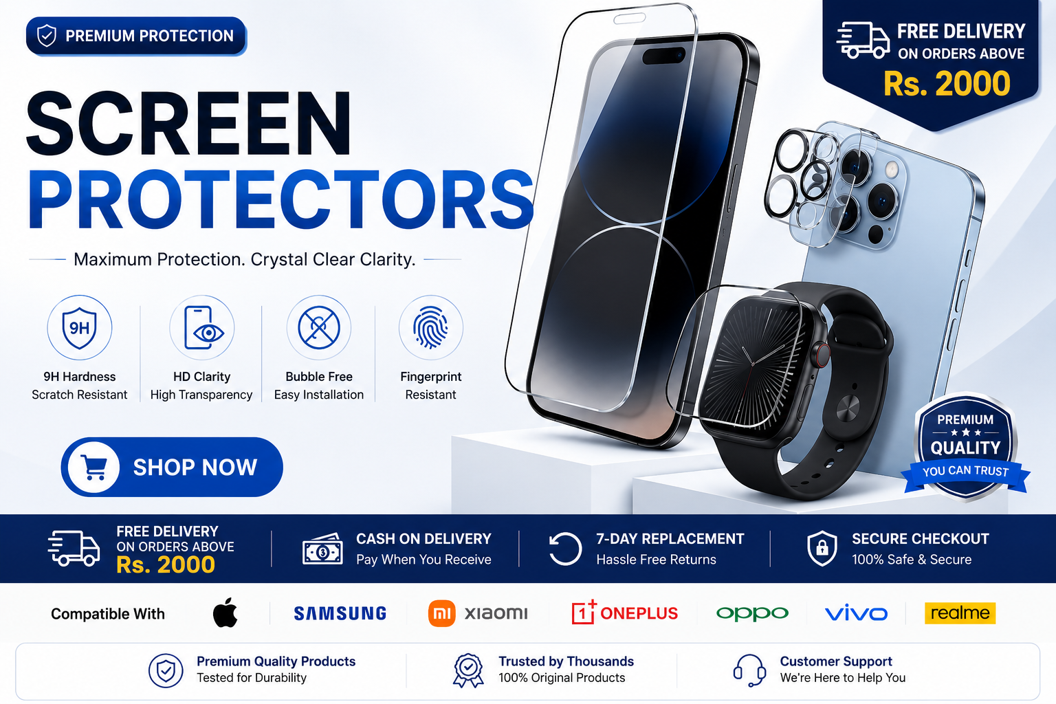Mobile & Watch Protectors
