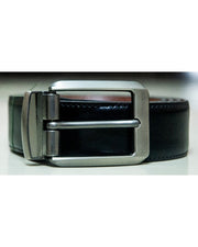 2 in 1 Double Sided Black and Brown Leather Belt for Men.