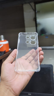 Bumper Back cover Redmi Note 13 Pro 5G Transparent with Camera protection soft jelly material Shock Proof