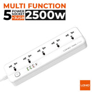 LDNIO SC5415 Multi Function Power Strip 5 Power Sockets +1PD 20W+1QC 18W+2 AUTO-ID Extension Board