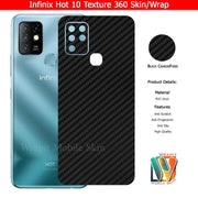 Carbon Fibre texture Phone cover For infinix hot 8 infinix hot 10 infinix hot 10 play infinix hot 30 infinix hot 30 play infinix smart 5 infinix smart 7