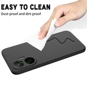 Redmi Turbo 4 Pro Black Silicone TPU Case – black matte finish