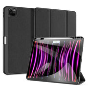 Tri Fold Book cover for i-Pad Pro 11 Inch 2024 M4 Chip smart case book cover with Pen Holder