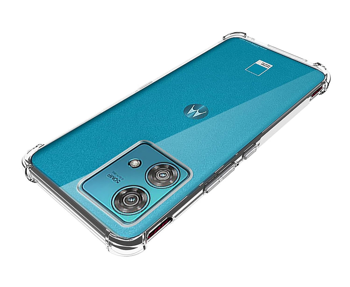 Motorola Edge 40 Neo Clear Shockproof TPU Case – Non-Slip Bumper Back Cover