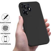 Rock back cover Tecno Spark 10 Pro case rock slim soft silicone matte phone cover_ black