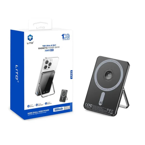 LITO LP03 5000mAh Qi2 15W MagSafe Power Bank