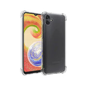 Bumper Back cover Samsung A04 Transparent with Camera protection soft jelly material