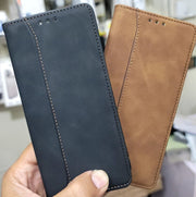 Classic Leather Wallet Magnetic Flip Book cover for Samsung S25 Ultra S24 Ultra S23 Ultra S33 Ultra S21 Ultra Note 20 Ultra Samsung A06 Samsung 07 Samsung 16 Samsung 17 Samsung A26 Samsung A36 Samsung A56