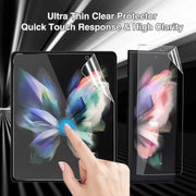 3pcs Matte Hydrogel Film Protector for Z Fold 4 Front Back Soft Film Screen Protector Cover for Galaxy Z Fold4 Protection