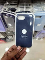 Soft Silicone Back Cover for iPhone 16e – Multiple Colors
