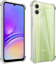 Samsung A06 Clear Shockproof Silicone Case – crystal clear transparent back