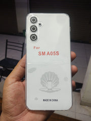 Dust proof Soft Back Cover for Samsung A05s Transparent with Camera protection soft jelly material bottom cap (No Edges)
