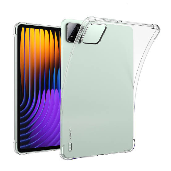 Soft TPU Bumper Clear Case Back Cover for Xiaomi Pad 7 11.2 inch Xiami pad 7 pro 11.2 nch Shockproof Drop Protection Slim Lightweight TPU Transparent Back Cover Shell