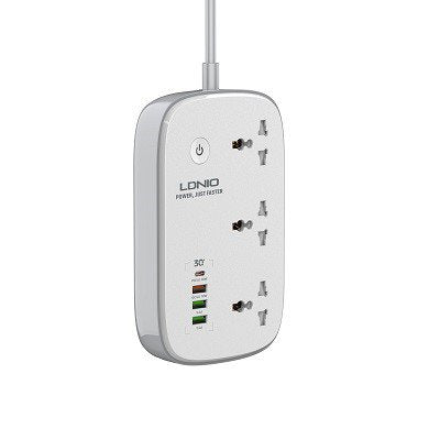 LDNIO SCW3451 WIFI Smart Universal Power Strip 3 Outlets+1 PD+1QC 3.0 + 2 Auto-ID High Output Power Socket Switches Extension