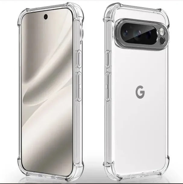 Google Pixel 10 Pro XL Clear Bumper Jelly Case with Camera Protection
