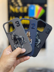 Polo series Embroided Leather cover For 15 Back Cover