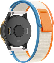 22mm Trail Loop Nylon Watch Strap - White/Orange