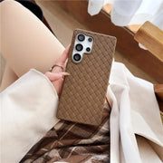 Back cover for S25 ultra Premium Quality Woven Pattern Back Cover for S25 Ultra