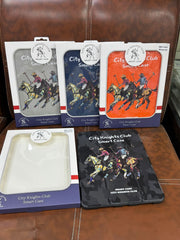 Polo City Knight Club book cover for iPad 10th Gen 11 inch A16 - polo rider print leather
