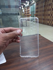 Back cover Samsung galaxy A32 Transparent with Camera protection soft jelly material