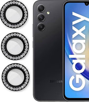 Camera protector Diamond Camera Lens Protector for Samsung A16 Silver Black