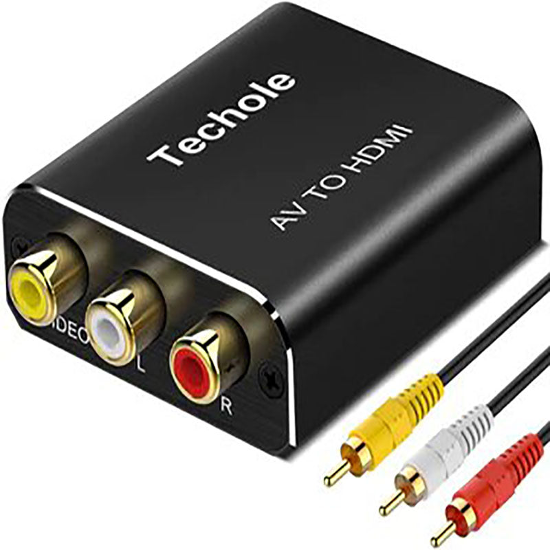 RCA AV to HDMI 1080P Video Audio Converter Adapter - Black