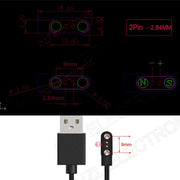 2 Pin Magnetic 2.84mm Smart Watch Charger - view 4