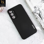 Black Eouro soft silicone cover for Samsung S23 fe