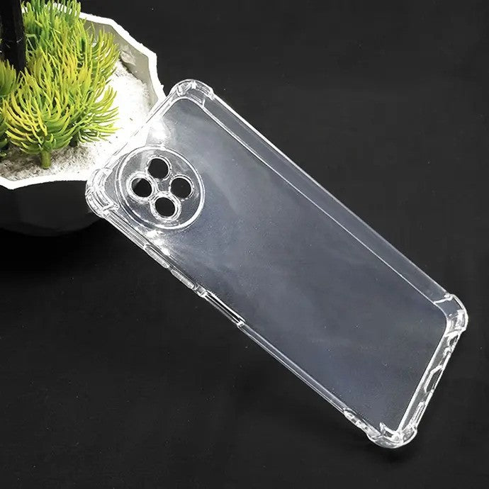 Transparent bumper back cover for itel s23 - soft jelly TPU material