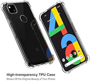Google Pixel 4A 4G Clear Anti Shock TPU Bumper Case – crystal clear transparent back