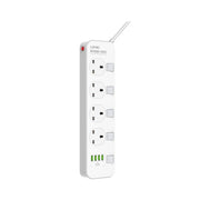LDNIO SK4466 2500W 4 Power Socket UK 3.4A 4 USB Ports + 4 Universal