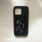 Premium Polo Horse Embroidery Leather Case for iPhone - view 2