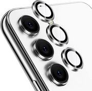 Cream Color lens for Samsung Galaxy S23 Fe Back Camera Lens Protector Cream Silver