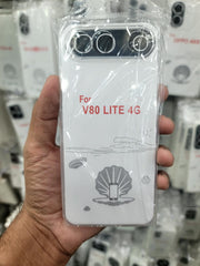 Vivo V80 Lite Clear Transparent Soft Case with Anti-Dust Plug – Anti-Slip Back Cover