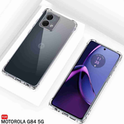 Motorola Moto G84 Clear Anti Shock Jelly Case – crystal clear transparent back