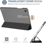 Pen Holder Smart Case for Galaxy Tab A11 Plus 2025 / A9+ 11 Inch, Slim Stand Hard Back Shell Protective Cover Folio Case for Galaxy Tab A11 Plus SM-X230 / X235 / X236 / X238