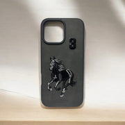 Premium Polo Horse Embroidery Leather Case for iPhone - view 4