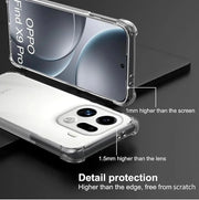Oppo Find X9 Pro 5G Clear Anti Shock Case – shockproof corner bumper