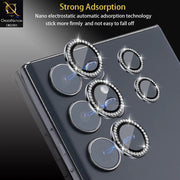 Camera protector Diamond Camera Lens Protector for Samsung S24 Ultra Titanium Grey Titanium Black
