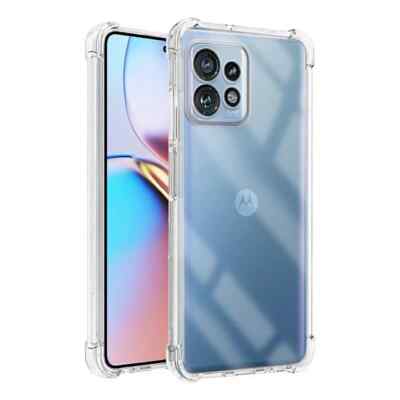 Motorola Edge Plus 2023 Clear Anti Shock Case – Four Corner Bumper Silicone Cover