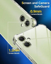 Samsung A06 Clear Shockproof Silicone Case – shockproof corner bumper