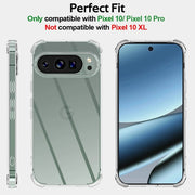 Google Pixel 10 Pro Clear Shockproof TPU Bumper Case – soft flexible TPU