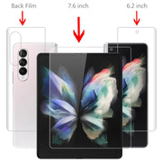 3pcs Matte Hydrogel Film Protector for Z Fold 4 Front Back Soft Film Screen Protector Cover for Galaxy Z Fold4 Protection