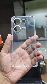 Bumper Back cover Redmi Note 13 Pro 5G Transparent with Camera protection soft jelly material Shock Proof