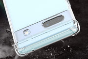 Google Pixel 8A 5G Clear Shockproof TPU Bumper Case – crystal clear transparent back
