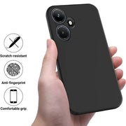 Rock Silicon Back cover for Infinix Smart 8 infinix hot 30 infinix hot 30i infinix hot 30 play Infinix note 30 pro back cover rock slim soft silicone matte phone cover_ black