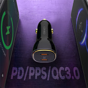 LDNIO C104 60W Dual PD Car Charger - port detail