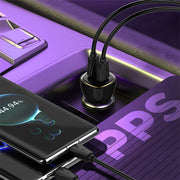 LDNIO C104 60W Dual PD Car Charger - angle view