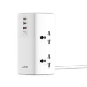 LDNIO SC4383 universal outlet accommodating large plugs
