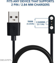 2 Pin Magnetic 2.84mm Smart Watch Charger - view 5